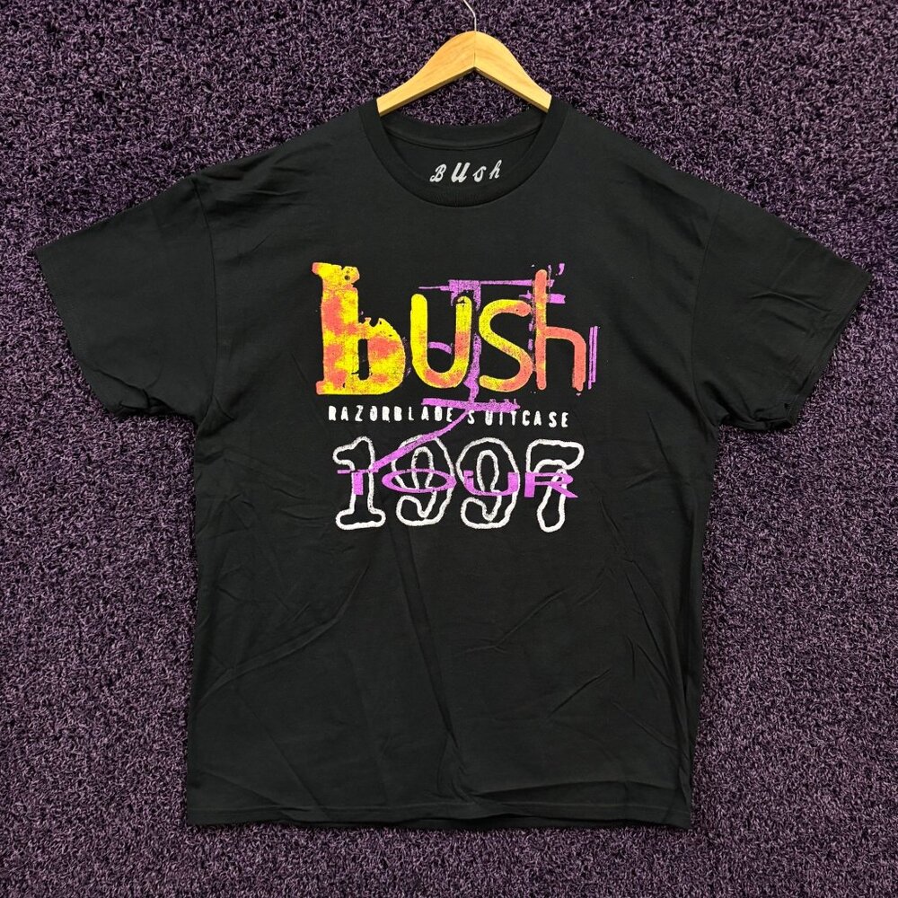 Bush Razorblade Suitcase 1997 Tour Grunge Band T-Shirt XL